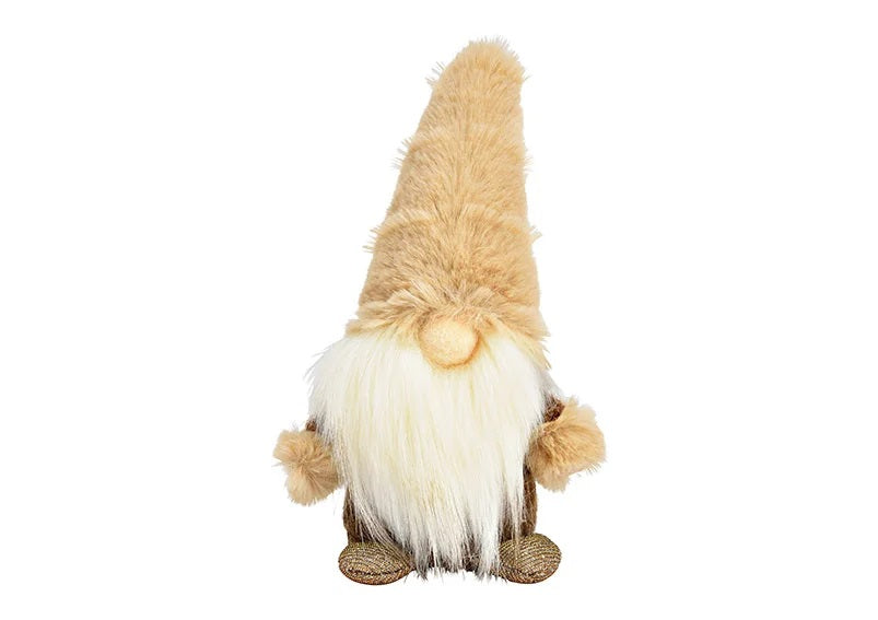 Wichtel aus Textil braun Weihnachten Deko Geschenk Höhe 18cm
