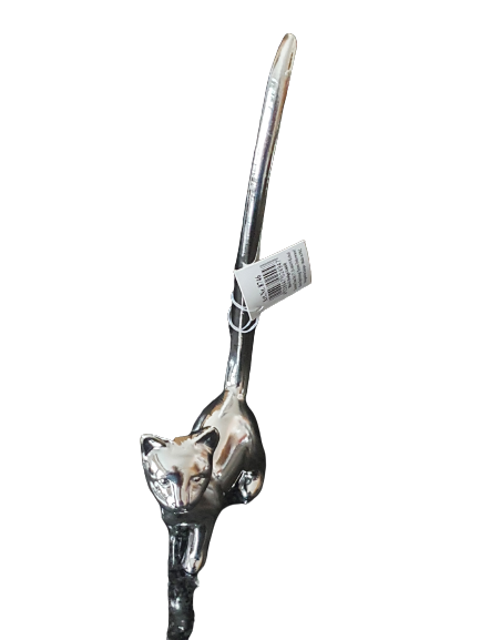 Ringhalter-Schmuck Katze & Mäuse verchromt h=17-20cm