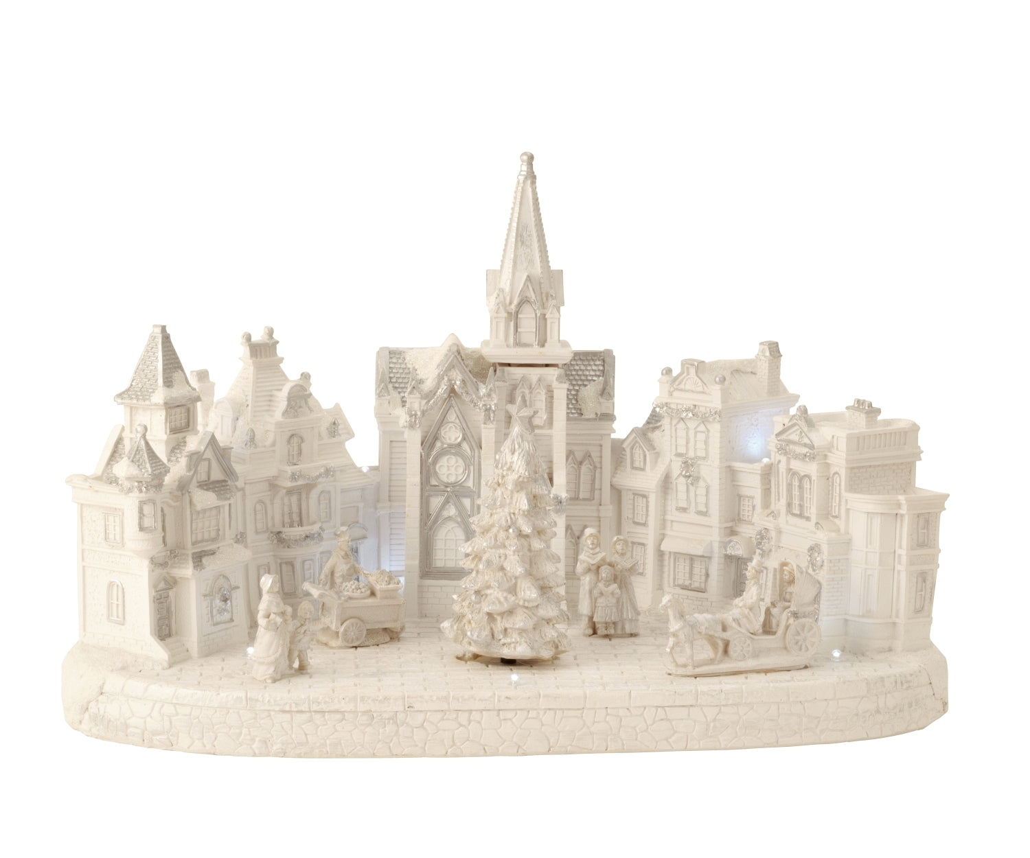 Winterlandschaft Dorf mit LED h=27cm b=44cm Weihnachten Deko