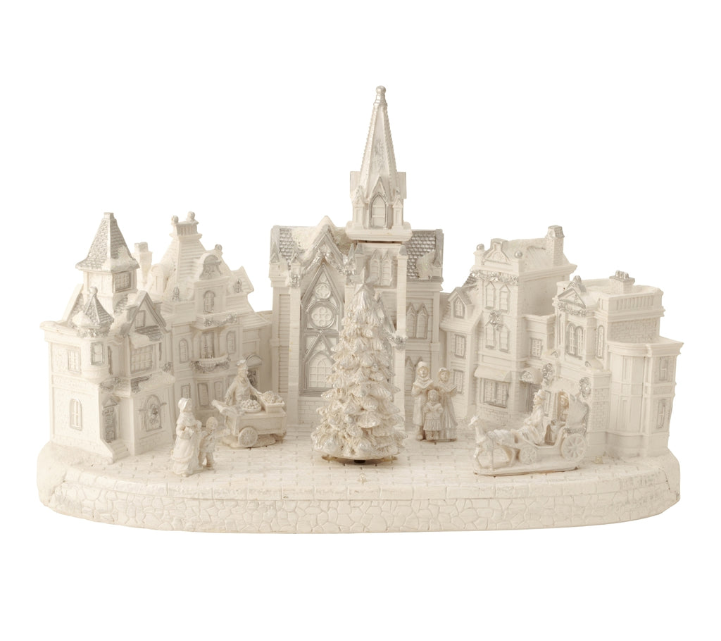 Winterlandschaft Dorf mit LED h=27cm b=44cm Weihnachten Deko